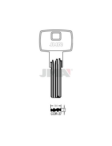 LLAVE JMA SEGUR. COR 37 LATON