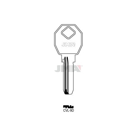 LLAVE JMA SEGUR. CVL 9D ALPACA