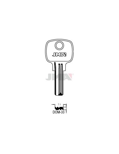 LLAVE JMA SEGUR. DOM 33