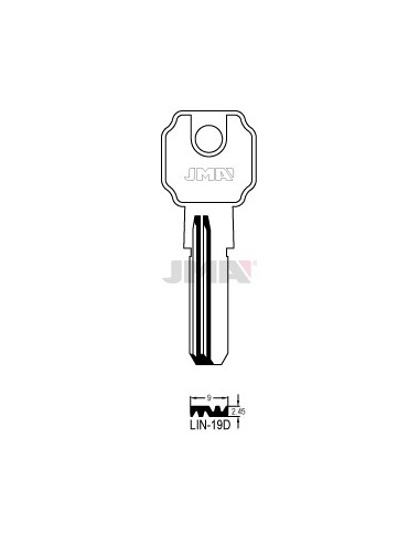 LLAVE JMA SEGUR. LIN 19D LATON