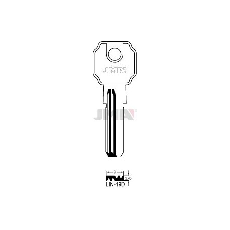 LLAVE JMA SEGUR. LIN 19D LATON