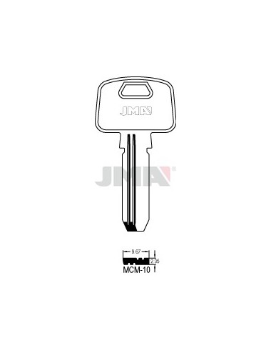 LLAVE JMA SEGUR. MCM 10 LATON