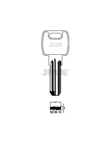 LLAVE JMA SEGUR. MCM 16 (E8)