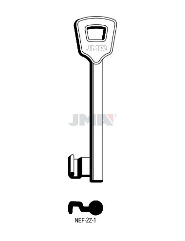 LLAVE JMA SEGUR. NEMEF 1 (ERREBI) (NEF 2Z1)