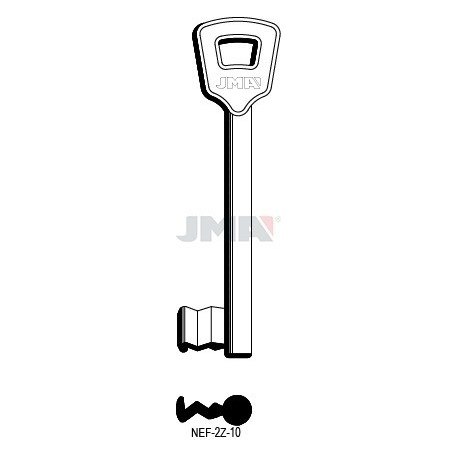 LLAVE JMA SEGUR. NEMEF 10 (ERREBI) (NEF 2Z10)
