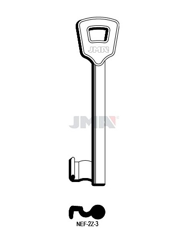 LLAVE JMA SEGUR. NEMEF 3 (ERREBI) (NEF 2Z3)
