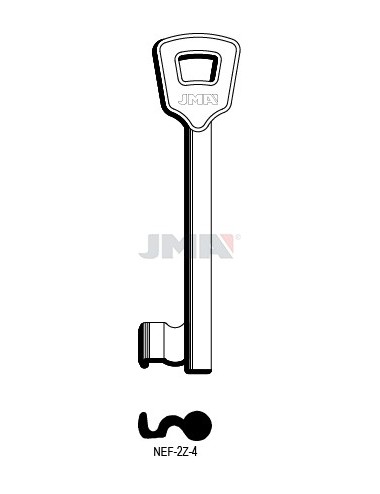 LLAVE JMA SEGUR. NEMEF 4 (ERREBI) (NEF 2Z4)