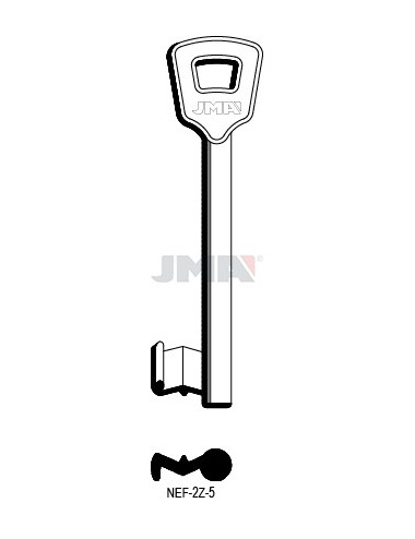 LLAVE JMA SEGUR. NEMEF 5 (ERREBI) (NEZ 2Z5)