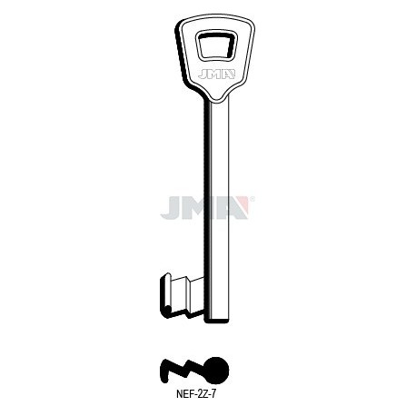 LLAVE JMA SEGUR. NEMEF 7 (ERREBI) (NEF 2Z7)