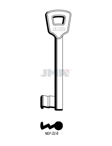 LLAVE JMA SEGUR. NEMEF 8 (ERREBI) (NEF 2Z8)
