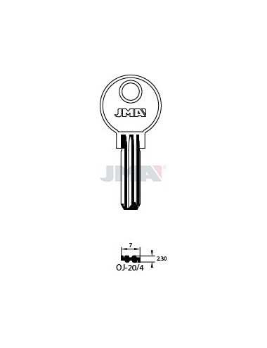 LLAVE JMA SEGUR. OJ 20/4