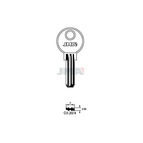 LLAVE JMA SEGUR. OJ 20/4