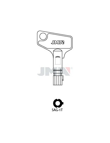 LLAVE JMA TUBULAR SAG 1T (INOX)