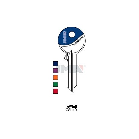 LLAVE JMA WINDCOLOR ACERO CVL 5D