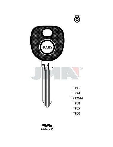 LLAVE JMA TP 00 GM 37.P
