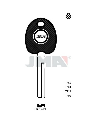LLAVE JMA TP 00 HY 19.P1