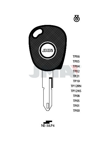 LLAVE JMA TP 00 NE 38.P4