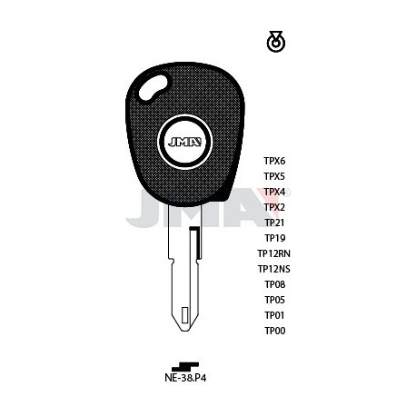 LLAVE JMA TP 00 NE 38.P4