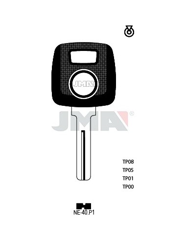 LLAVE JMA TP 00 NE 40.P1