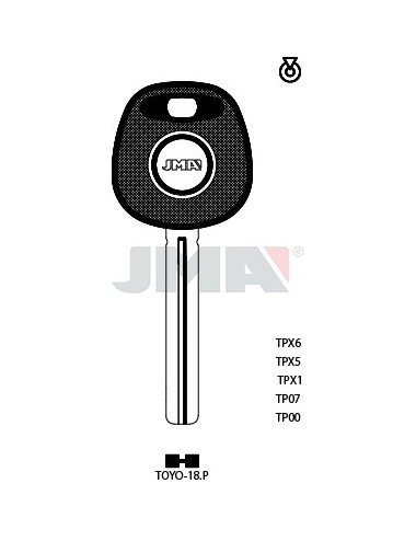 LLAVE JMA TP 00 TOYO 18.P