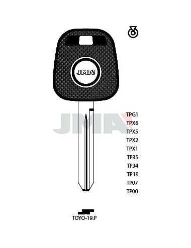 LLAVE JMA TP 00 TOYO 19.P