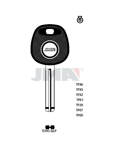 LLAVE JMA TP 00 TOYO 36.P