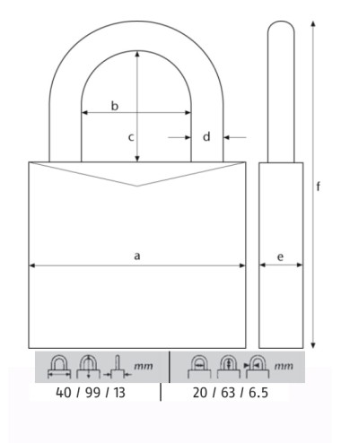 ABUS CANDADO TITALIUM 40MM ARCO XL 54TI/40HB63