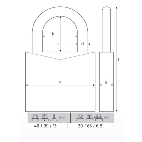 ABUS CANDADO TITALIUM 40MM ARCO XL 54TI/40HB63