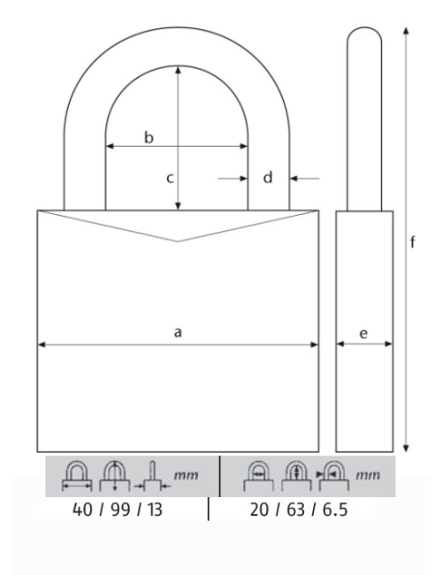 ABUS CANDADO TITALIUM 40MM ARCO XL 54TI/40HB63