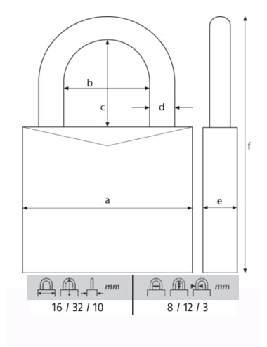 ABUS CANDADO 713/15MM.KA LLAVES IGUALES