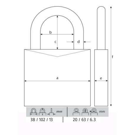 ABUS CANDADO 713/40HB63 ARCO XL