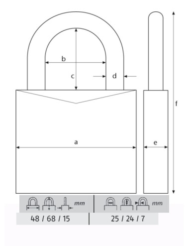 ABUS CANDADO 713/50MM.