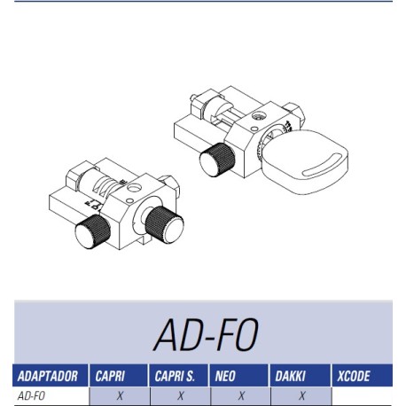 JMA AD-FO ADAPT. FO-6.P  AL/CO/DY/DK PARA MAQUINA PUNTOS