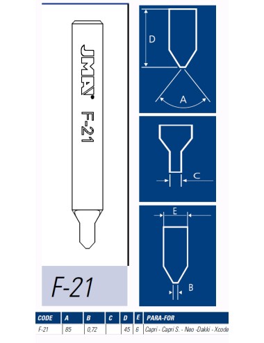 JMA FRESA MAQUINA LLAVES PUNTOS F-21
