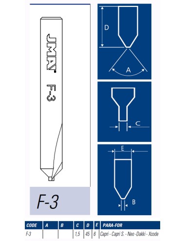 JMA FRESA MAQUINA LLAVES PUNTOS F-3