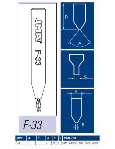 JMA FRESA MAQUINA LLAVES PUNTOS F-33