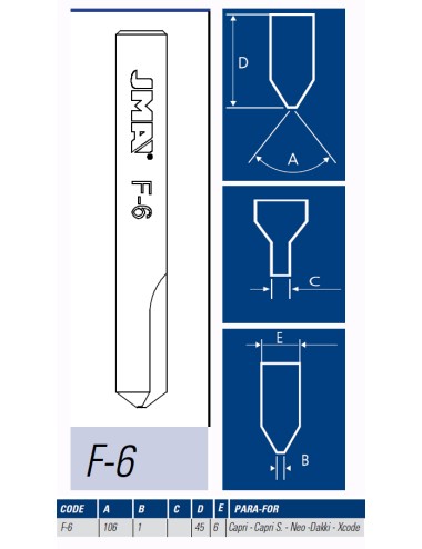JMA FRESA MAQUINA LLAVES PUNTOS F-6