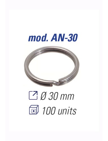 JMA ANILLAS DE LLAVERO 30MM. AN-30 (50 UDS)