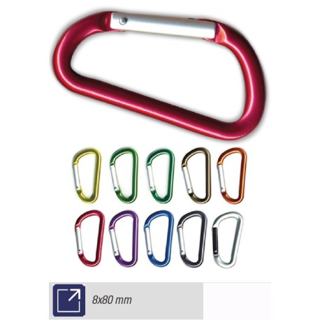 JMA MOSQUETON LLAVERO MOD. FRMA 3D (10 UDS)