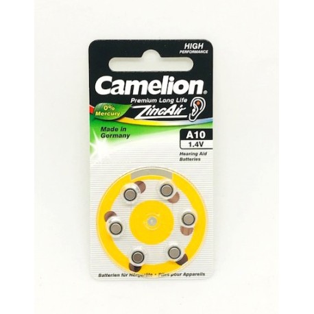 CAMELION PILA AUDIFONO  -A10 (BLIS 6)