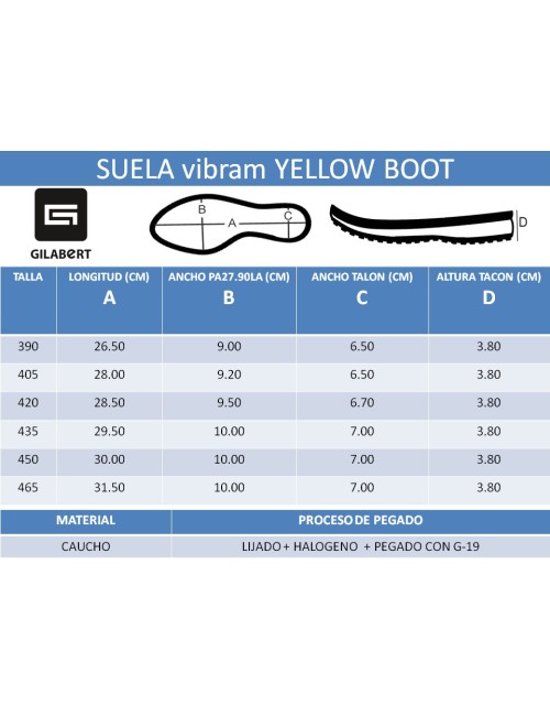 PISO VIBRAM 2153 YELLOW BOOT BEIG (PAR)