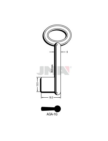 LLAVE JMA GORJA GMG 1G