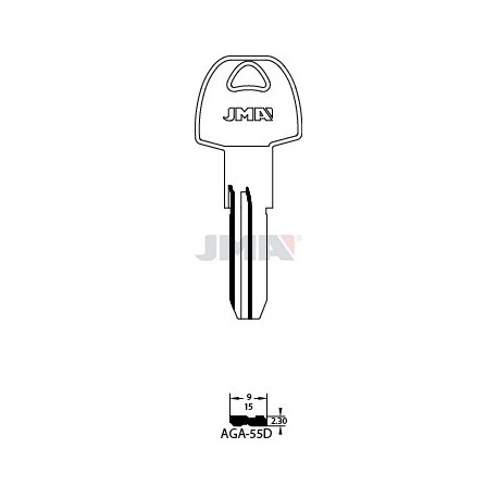 LLAVE JMA SEGUR. AGA 55D