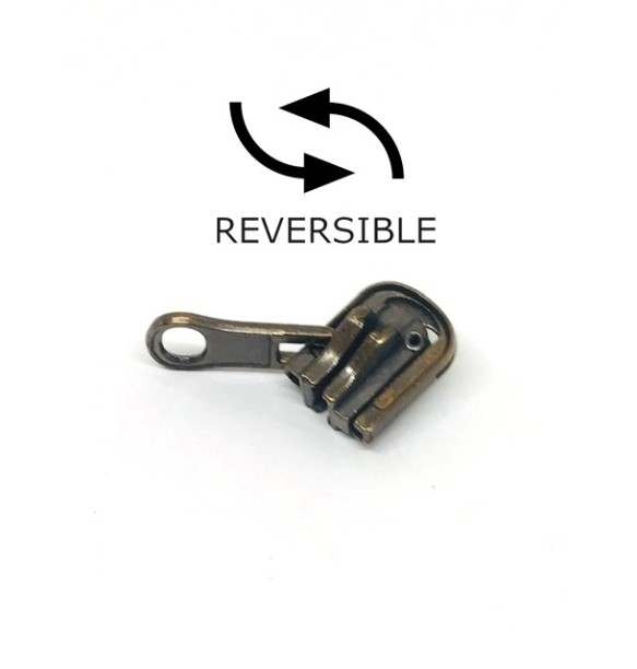 CURSOR CREMALLERA METALICA Nº5 REVERSIBLE