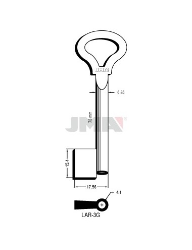 LLAVE JMA GORJA LAR 2G