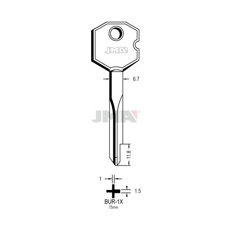 LLAVE JMA CRUCIFORME DEB 1X