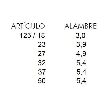 PIQUETE SOLDADO FUERTE ART. 125 NIQUEL