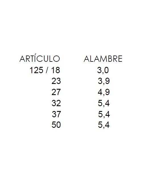 PIQUETE SOLDADO FUERTE ART. 125 NIQUEL