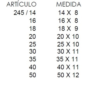 PASADOR MEDIA CAÑA  245 ORO VIEJO