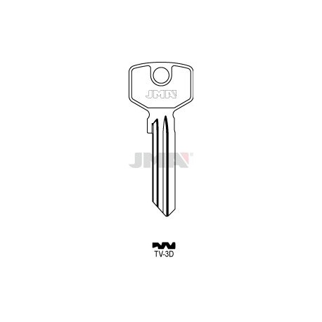 LLAVE JMA ACERO TV 3D (B)